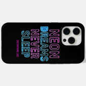 Coques Case-Mate iPhone Conception de motivation cyberpunk néon (Verso (horizontal))