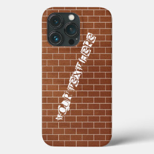 Case-Mate iPhone Case Conception de mur de briques personnalisée Texte p