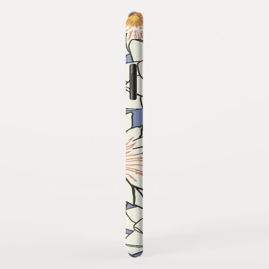 Coques Case-Mate iPhone Conception de nénuphar (Dos/Droite)