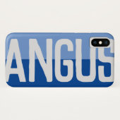 Coques Case-Mate iPhone Conception de nom en gras. (Dos (Horizontal))