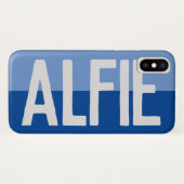 Coques Case-Mate iPhone Conception de nom en gras - Alfie (Dos (Horizontal))