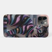 Coques Case-Mate iPhone Conception de nom personnalisé et de chat mignon (Dos (Horizontal))