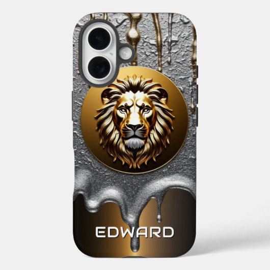 Coques Case-Mate iPhone Conception de nom personnalisé Roi Lion 🦁 (Verso)