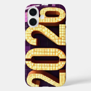 Coques iPhone 16 Conception de numéro 3D pour la nouvelle année 202