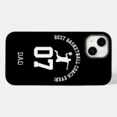 Coques Case-Mate iPhone Conception de numéro de maillot d'entraîneur de ba (Verso (horizontal))