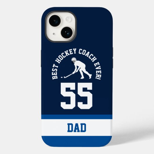 Coques Case-Mate iPhone Conception de numéro de maillot d'entraîneur de ho (Verso)