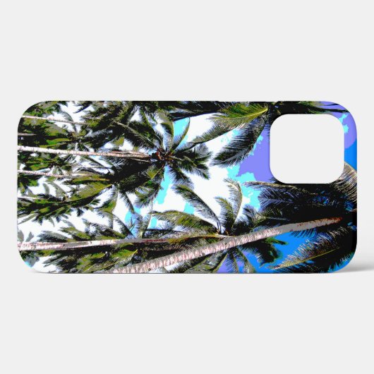 Coques Case-Mate iPhone Conception de palmiers tropicaux (Verso (horizontal))