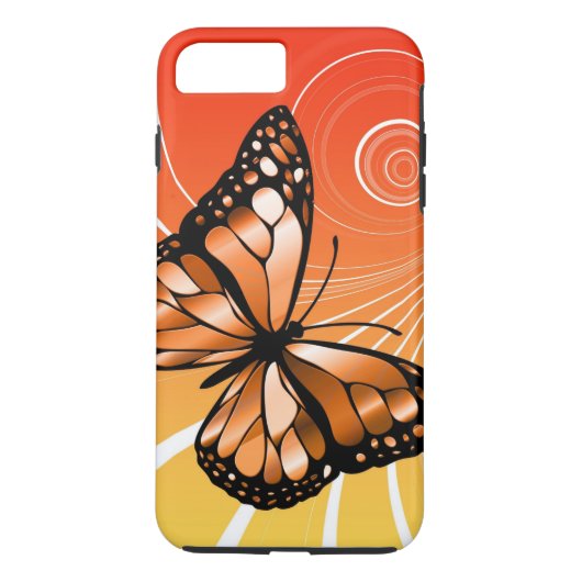 Coques Case-Mate iPhone Conception de papillon de cercle (Dos)