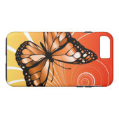 Coques Case-Mate iPhone Conception de papillon de cercle (Dos (Horizontal))