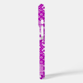 Coques Case-Mate iPhone Conception de Patchwork Motifs mélangés violet bla (Verso / Gauche)