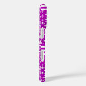 Coques Case-Mate iPhone Conception de Patchwork Motifs mélangés violet bla (Verso / Droite)