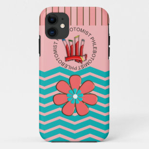 Coque iPhone 11 Conception de Phlebotomist Chevron