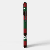 Coques Case-Mate iPhone Conception de plaid couleur rouge et vert tartan (Verso / Gauche)