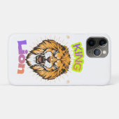 Coques Case-Mate iPhone Conception de portrait couronné du lion roi majest (Dos (Horizontal))