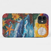Coques Case-Mate iPhone Conception de quilling de paysage de style de papi (Dos (Horizontal))