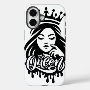 Coques iPhone 16 Conception de Reine – Couronne Royale Élégante