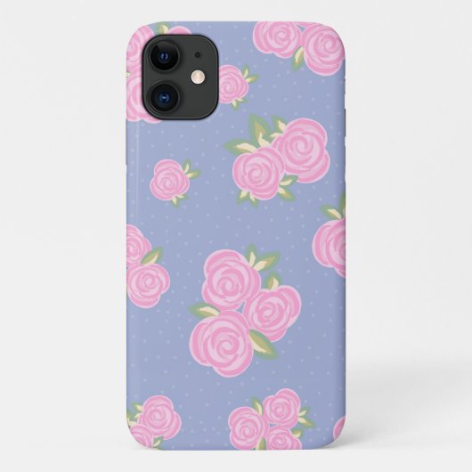Coques Case-Mate iPhone Conception de rose antique romantique (Dos)