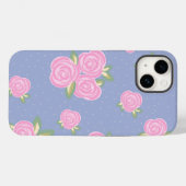 Coques Case-Mate iPhone Conception de rose antique romantique (Verso (horizontal))