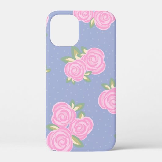 Coques Case-Mate iPhone Conception de rose antique romantique (Verso)