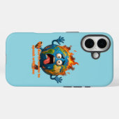 Coques Case-Mate iPhone Conception de sensibilisation au changement climat (Verso (horizontal))