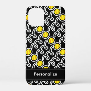 Coques Pour iPhone Conception de softball jaune personnalisé boîtier