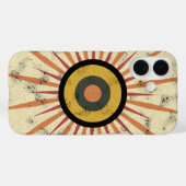 Coques Case-Mate iPhone Conception de soleil levant rétro bohème (Verso (horizontal))