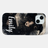 Coques Case-Mate iPhone Conception de sorcière gothique pleine lune Nature (Verso (horizontal))