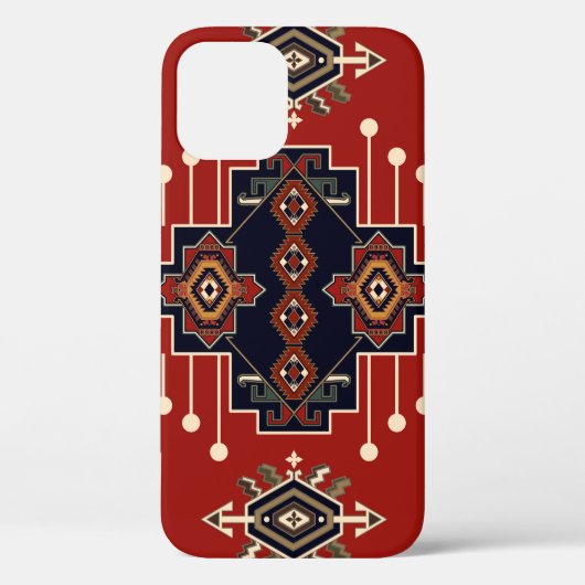 Coques Case-Mate iPhone Conception de tapis ornementaux : Géométrique Vint (Verso)