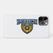 Coques Case-Mate iPhone Conception de texte gras Badge de police (Dos (Horizontal))