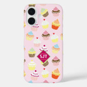 Coques Case-Mate iPhone Conception de thème de boulangerie de Cup Cakes. (Verso)