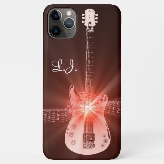 Coques Case-Mate iPhone Conception de thème de guitare en feu personnalisé (Dos)