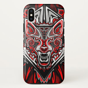 Case-Mate iPhone Case Conception de totem tribal Haida de loup