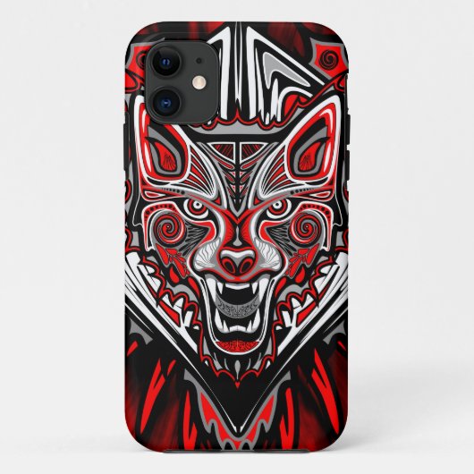 Coques Case-Mate iPhone Conception de totem tribal Haida Loup (Dos)