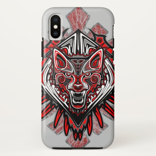 Coques Case-Mate iPhone Conception de totem tribal Haida Loup (Dos)