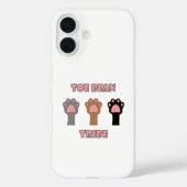 Coques Case-Mate iPhone Conception de trio de pattes de chat aux haricots (Verso)