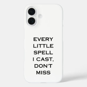 Coques iPhone 16 Conception de typographie de citation de manifesta