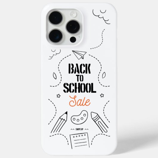 Coques Case-Mate iPhone Conception de typographie de rentrée scolaire (Verso)