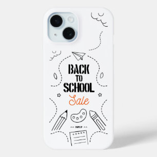 Coque Pour iPhone 15 Conception de typographie de rentrée scolaire