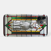 Coques Case-Mate iPhone Conception de vitrail avec chat (Dos (Horizontal))