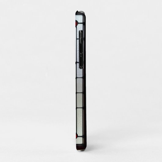 Coques Case-Mate iPhone Conception de vitrail avec chat (Dos/Gauche)