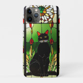 Coques Case-Mate iPhone Conception de vitrail avec chat (Dos)