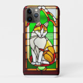 Coques Case-Mate iPhone Conception de vitrail avec chat (Dos)