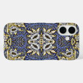 Coques Case-Mate iPhone Conception de William Morris Tulipe Saules Bleu et (Verso (horizontal))