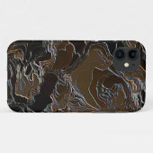Coques Case-Mate iPhone Conception d'effet camouflage marron (Dos (Horizontal))