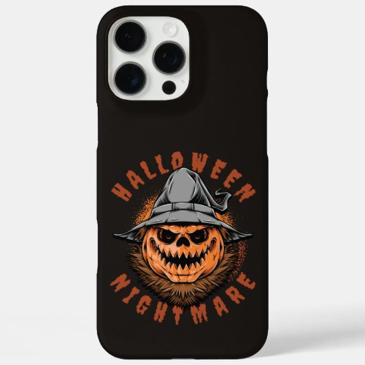 Coques Case-Mate iPhone Conception d'épouvantail de citrouille d'Halloween (Verso)