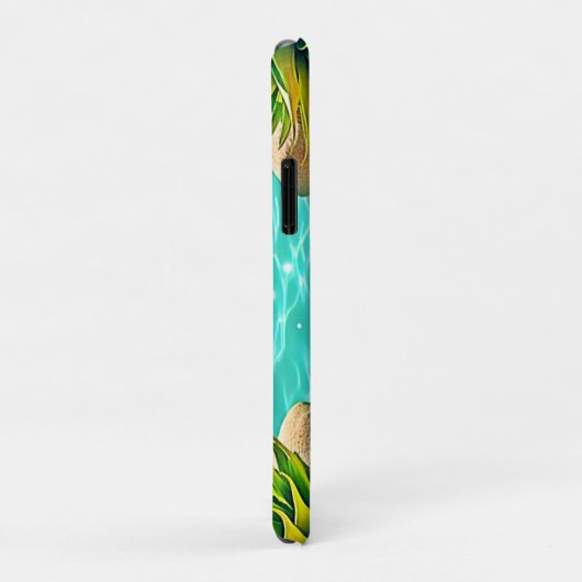 Coques Case-Mate iPhone Conception des coquilles de plage baisées au solei (Dos/Droite)