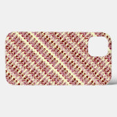 Coques Case-Mate iPhone Conception des feuillets roses et rouges (Verso (horizontal))