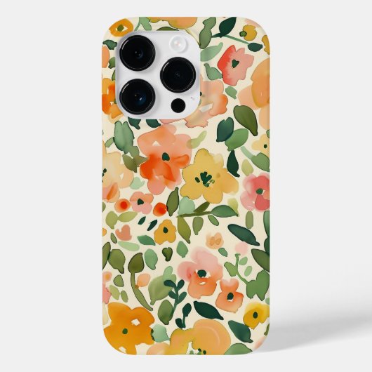 Coques Case-Mate iPhone Conception des fleurs d'aquarelle (Verso)