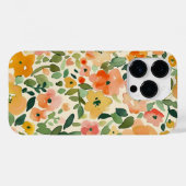 Coques Case-Mate iPhone Conception des fleurs d'aquarelle (Verso (horizontal))