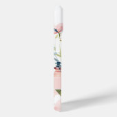 Coques Case-Mate iPhone Conception des fleurs de printemps avec nom (Verso / Droite)
